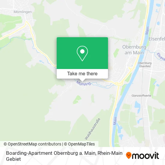 Карта Boarding-Apartment Obernburg a. Main