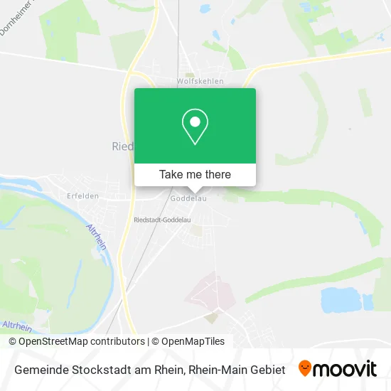Карта Gemeinde Stockstadt am Rhein