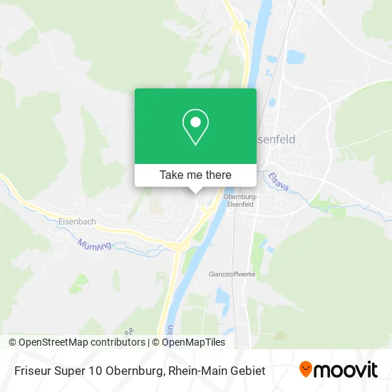 Карта Friseur Super 10 Obernburg