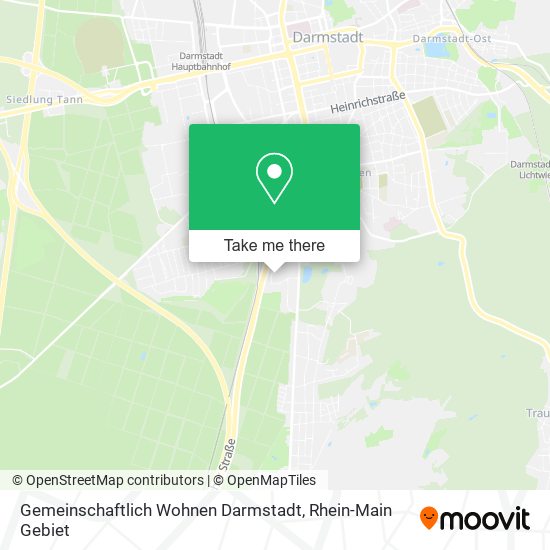 Gemeinschaftlich Wohnen Darmstadt map