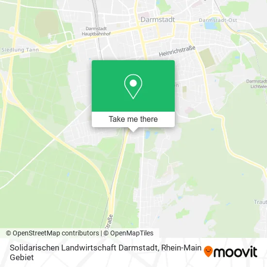 Карта Solidarischen Landwirtschaft Darmstadt