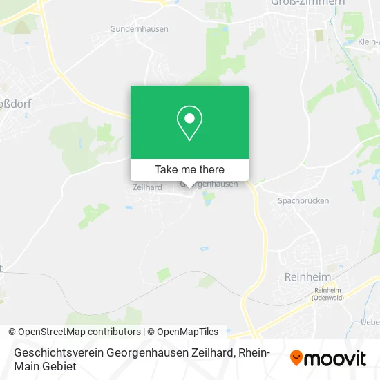 Geschichtsverein Georgenhausen Zeilhard map