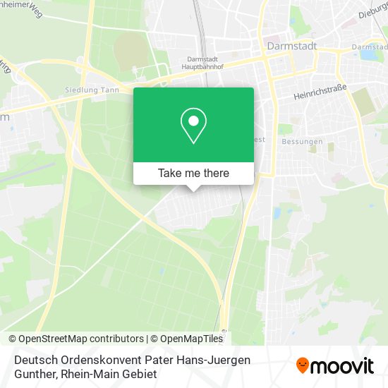 Deutsch Ordenskonvent Pater Hans-Juergen Gunther map