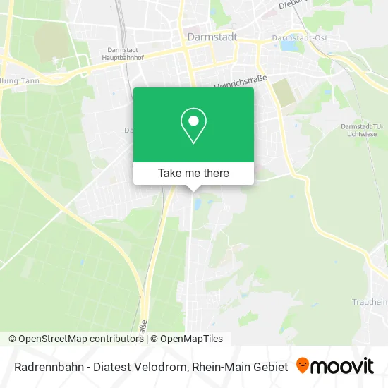 Карта Radrennbahn - Diatest Velodrom