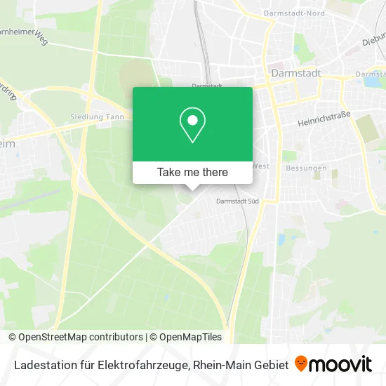 Карта Ladestation für Elektrofahrzeuge