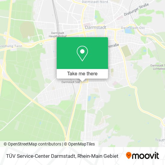 TÜV Service-Center Darmstadt map