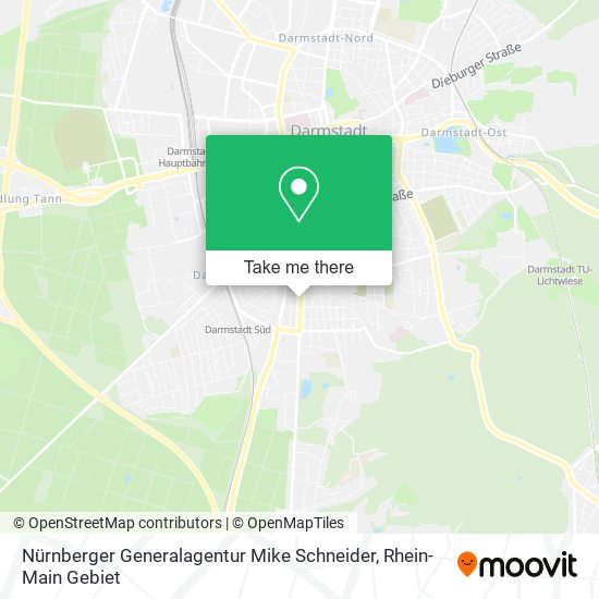 Nürnberger Generalagentur Mike Schneider map