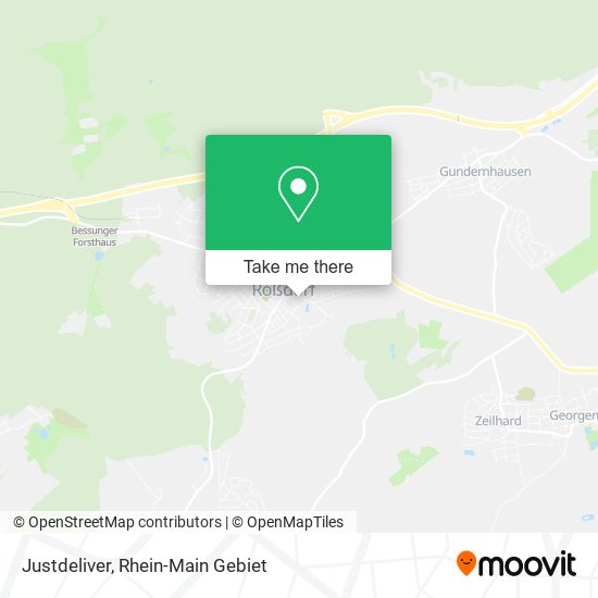 Justdeliver map