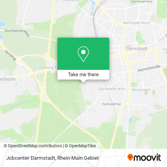 Карта Jobcenter Darmstadt