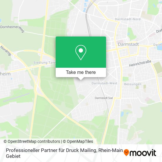 Professioneller Partner für Druck Mailing map