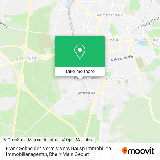 Frank Schneider, Verm.V.Vers.Bausp.Immobilien Immobilienagentur map