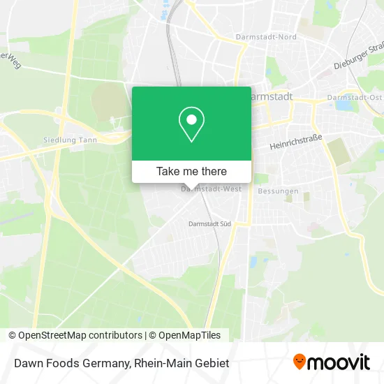 Карта Dawn Foods Germany