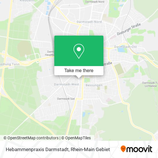 Hebammenpraxis Darmstadt map