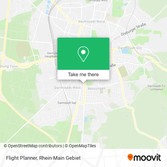 Карта Flight Planner