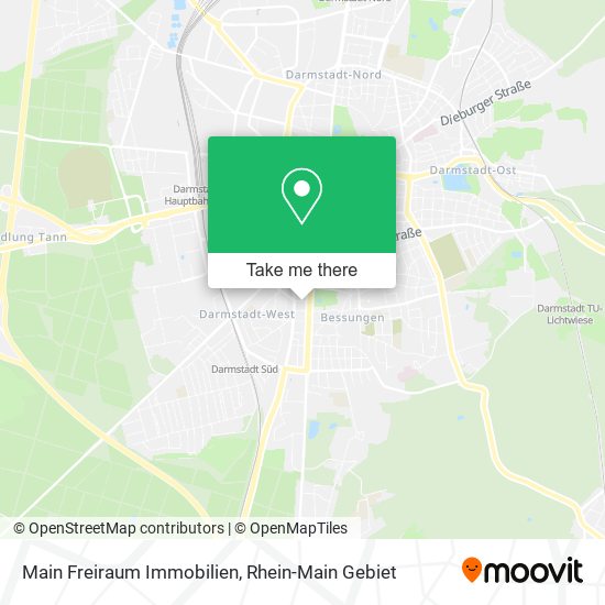 Main Freiraum Immobilien map
