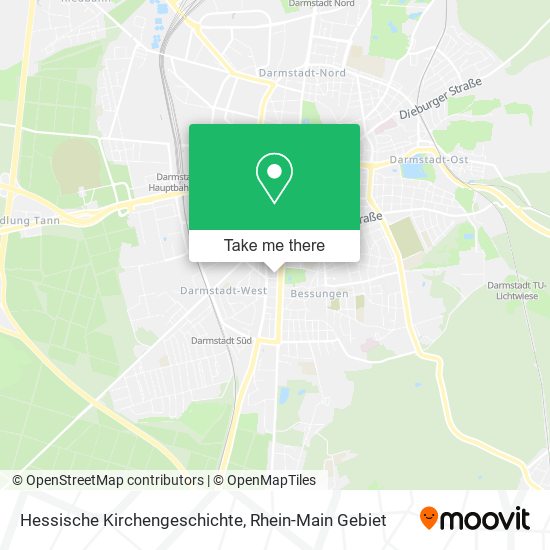 Hessische Kirchengeschichte map