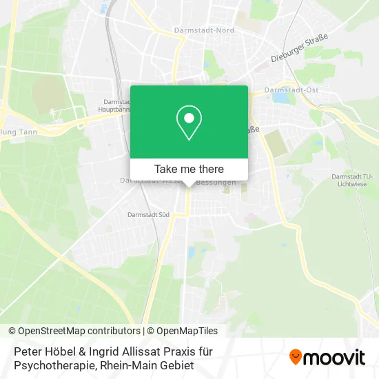 Карта Peter Höbel & Ingrid Allissat Praxis für Psychotherapie