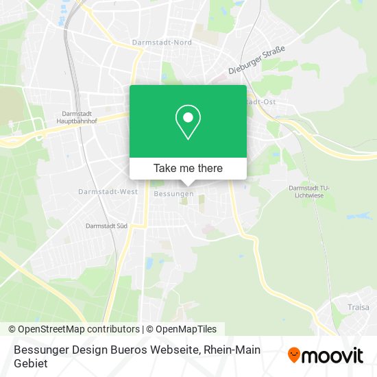Bessunger Design Bueros Webseite map