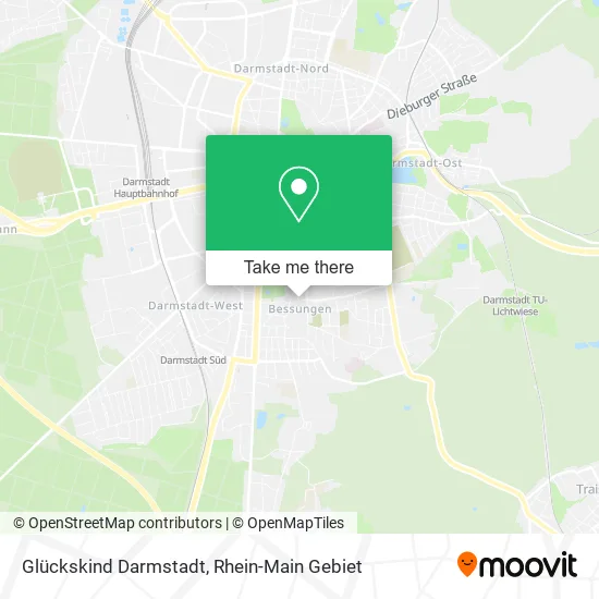 Glückskind Darmstadt map