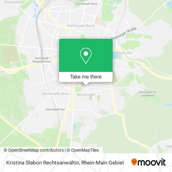Kristina Slabon Rechtsanwältin map