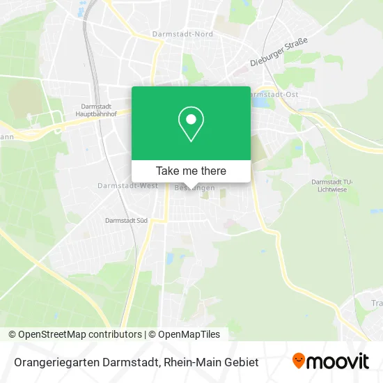Карта Orangeriegarten Darmstadt