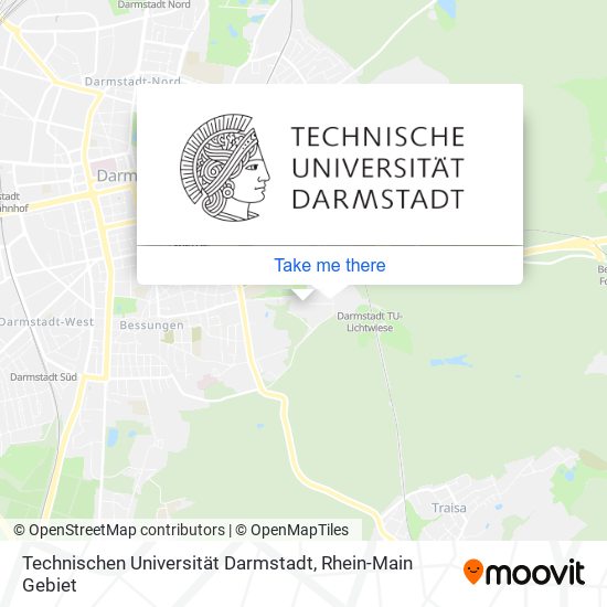 Карта Technischen Universität Darmstadt