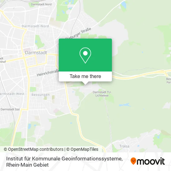 Карта Institut für Kommunale Geoinformationssysteme