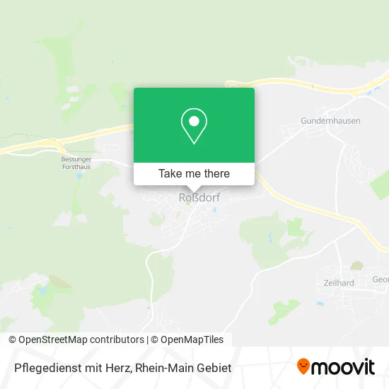 Карта Pflegedienst mit Herz