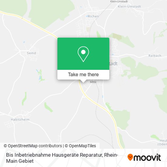 Bis Inbetriebnahme Hausgeräte Reparatur map