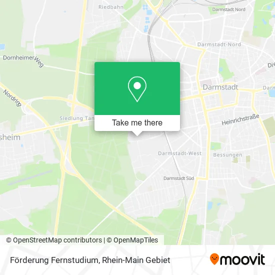 Карта Förderung Fernstudium