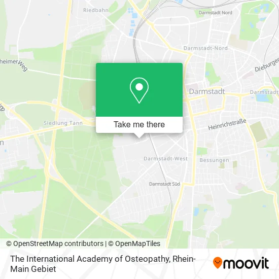 Карта The International Academy of Osteopathy