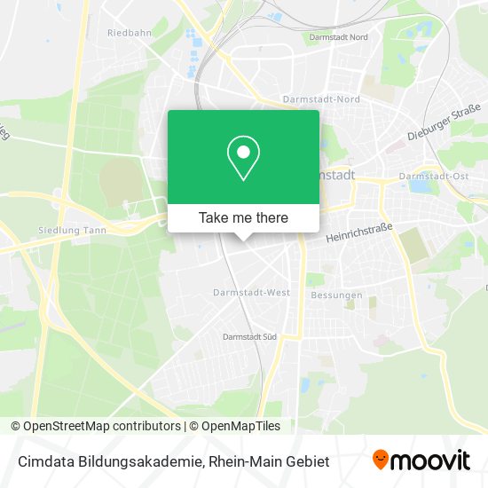 Cimdata Bildungsakademie map