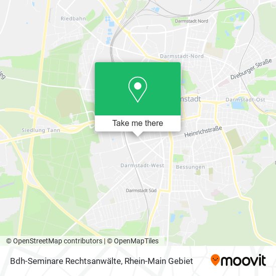 Bdh-Seminare Rechtsanwälte map