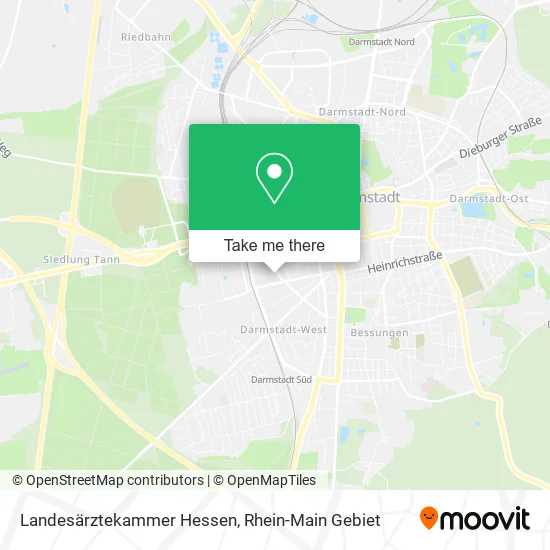 Карта Landesärztekammer Hessen