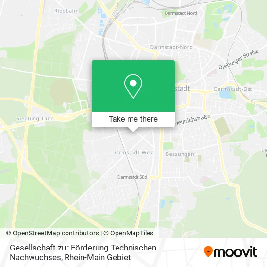 Карта Gesellschaft zur Förderung Technischen Nachwuchses