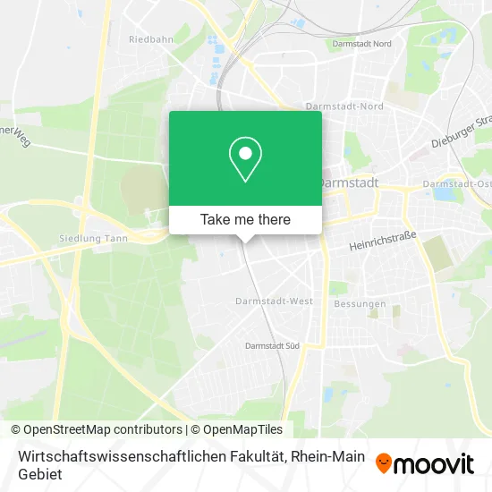 Карта Wirtschaftswissenschaftlichen Fakultät
