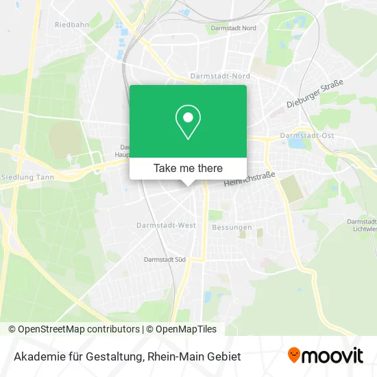 Карта Akademie für Gestaltung