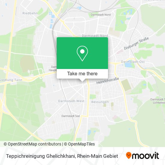 Teppichreinigung Ghelichkhani map