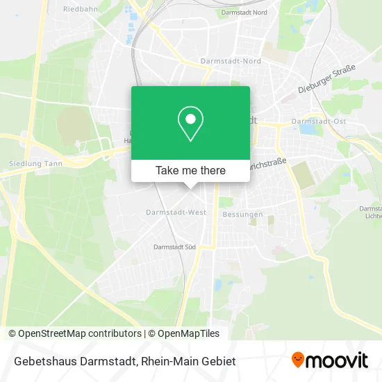 Карта Gebetshaus Darmstadt