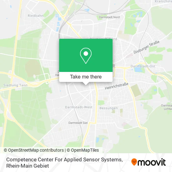 Карта Competence Center For Applied Sensor Systems