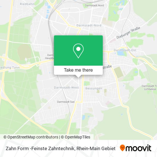 Карта Zahn Form -Feinste Zahntechnik