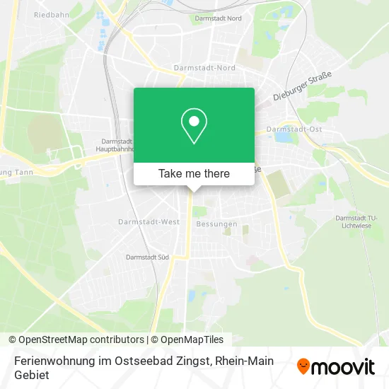 Карта Ferienwohnung im Ostseebad Zingst