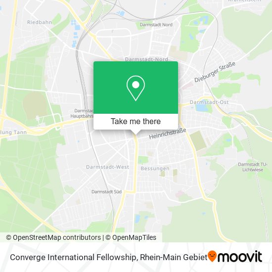 Converge International Fellowship map