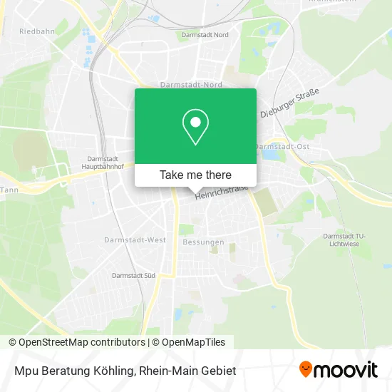Карта Mpu Beratung Köhling