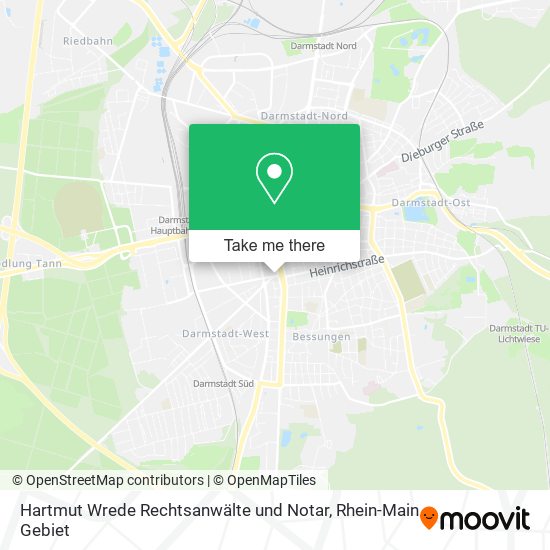 Карта Hartmut Wrede Rechtsanwälte und Notar