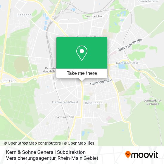 Kern & Söhne Generali Subdirektion Versicherungsagentur map
