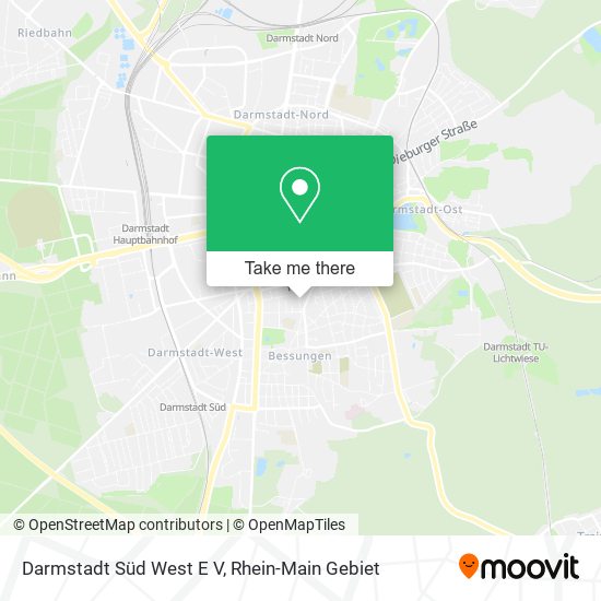 Darmstadt Süd West E V map