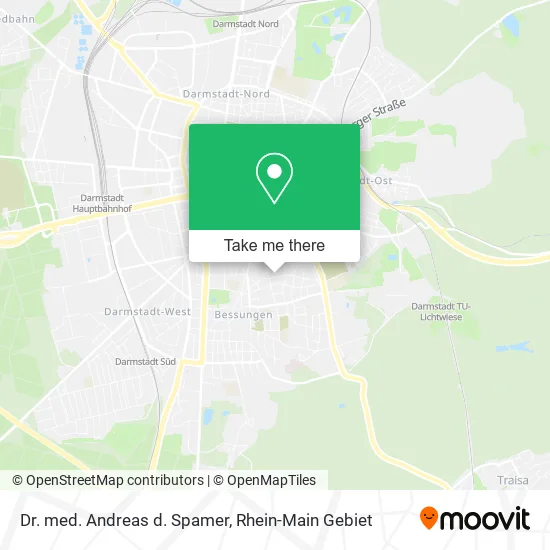 Карта Dr. med. Andreas d. Spamer