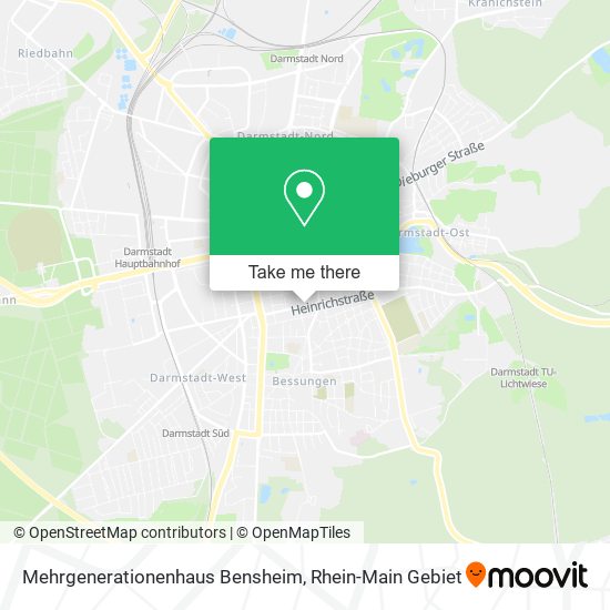 Mehrgenerationenhaus Bensheim map