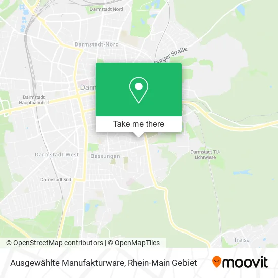 Карта Ausgewählte Manufakturware